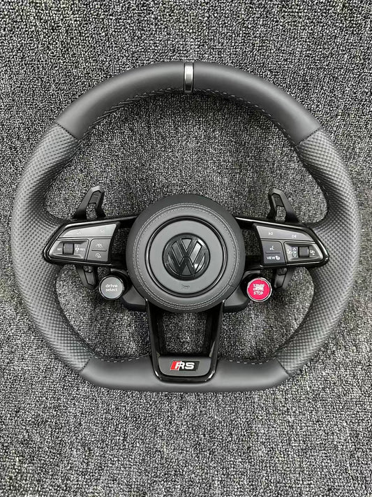 Non destructive installation of Volkswagen R8 steering wheel assembly PQ platform