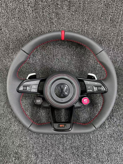 Non destructive installation of Volkswagen R8 steering wheel assembly PQ platform