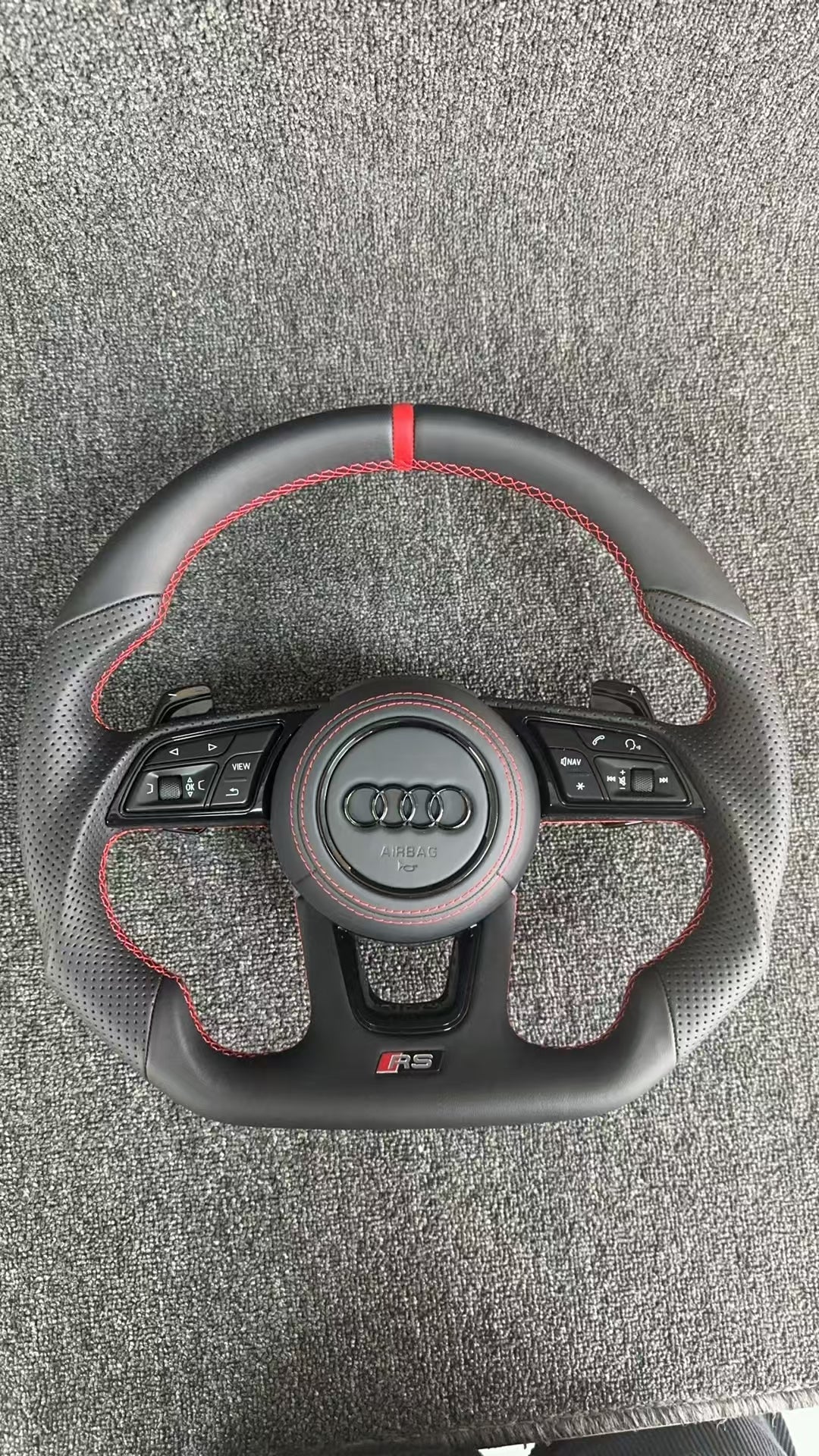 Audi leather steering wheel modification and upgrade