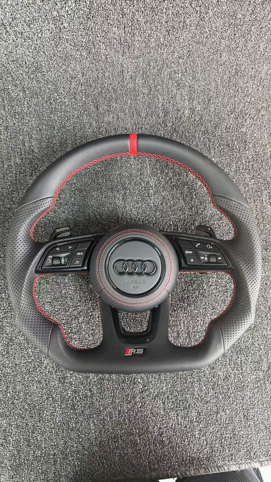 Audi leather steering wheel modification and upgrade