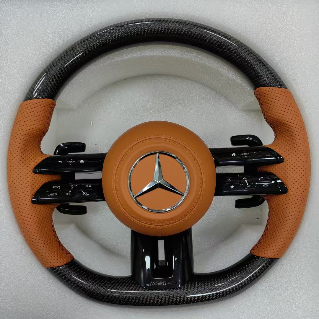 AUTO AMG Steering Wheel for Mercedes-Benz AMG GT W190 W290 W205 W166 W167 W177 W213 W217 W222 W223 W253 W257 W292 W463 W464 W447