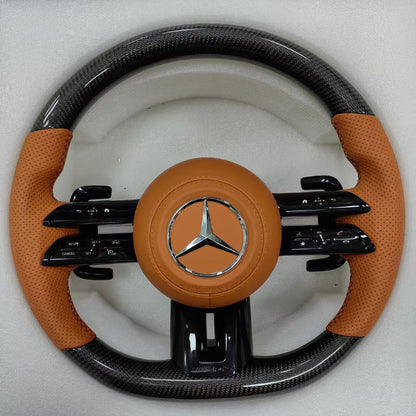 AUTO AMG Steering Wheel for Mercedes-Benz AMG GT W190 W290 W205 W166 W167 W177 W213 W217 W222 W223 W253 W257 W292 W463 W464 W447