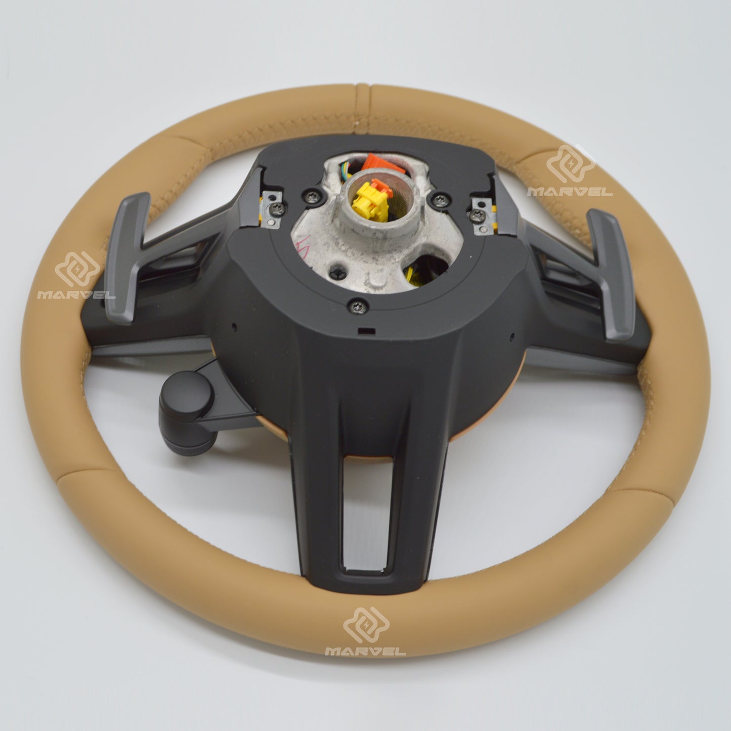 Steering Wheel for Porsche Cayenne/Panamera SUV Leather Custom Racing Design, Fanatec GT Sport & Classic 911 Retrofit