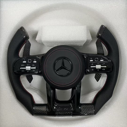 High Quality Custom Full Leather Steering Wheel for Mercedes Benz AMG Steering Wheel