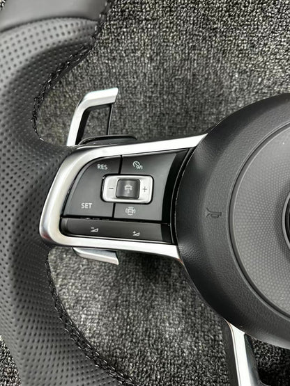 All-new Volkswagen R line features a flat bottomed sport multifunction steering wheel