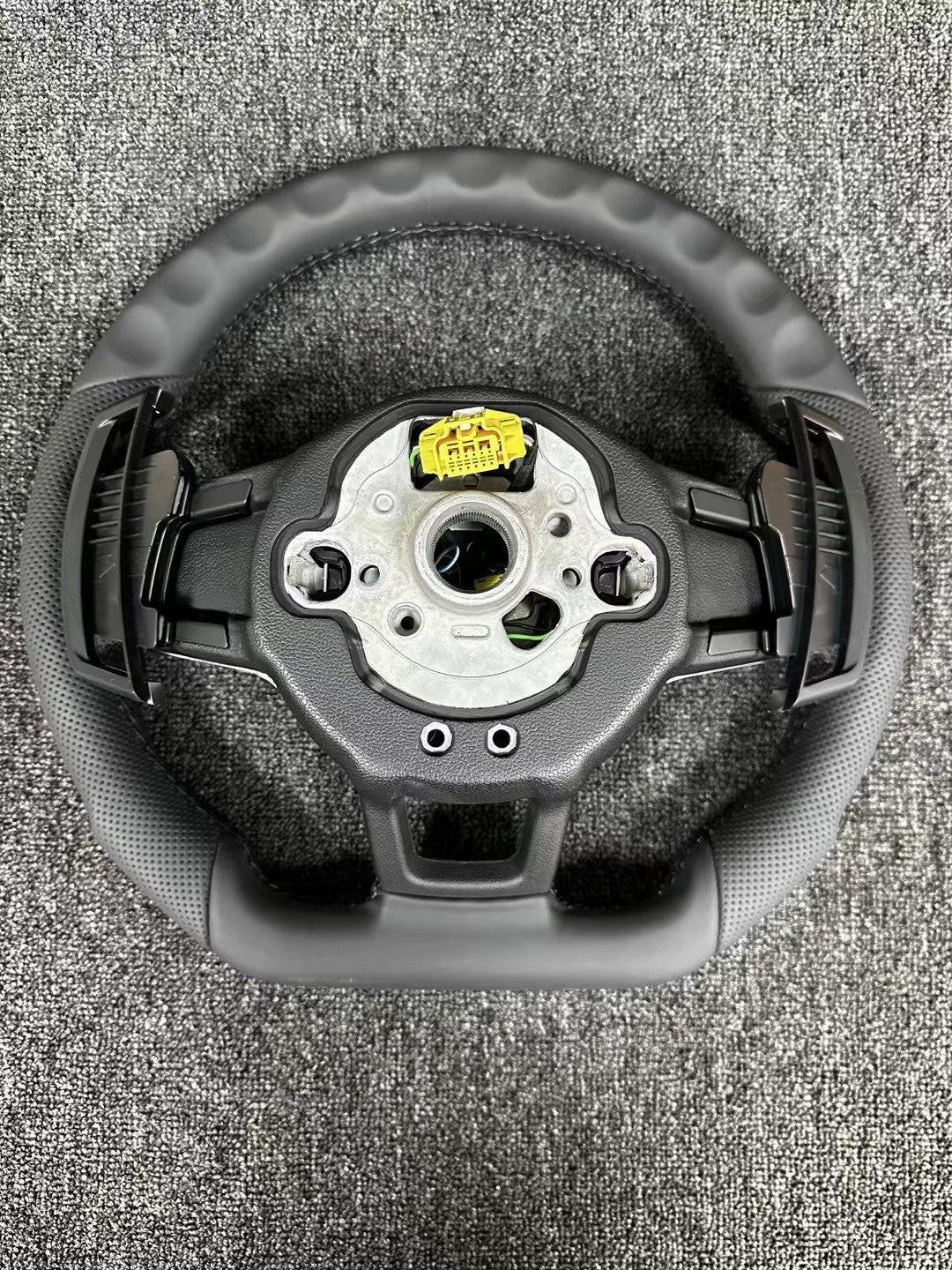 All-new Volkswagen R line features a flat bottomed sport multifunction steering wheel