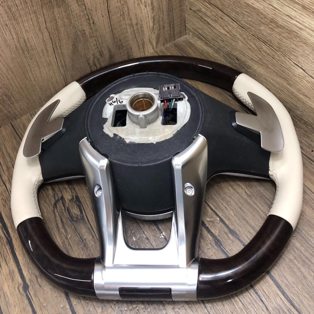 Custom Carbon Fiber Rosewood Steering Wheel Steering Wheel for Mercedes-Benz W117 W204 W205 W167 W213 W222 W207 W212 Cars Auto Steering Parts