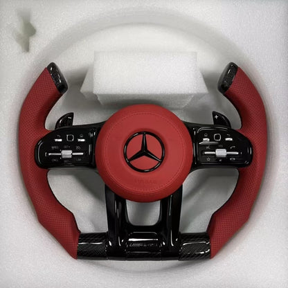 Full Leather 205W Amg Steering Wheel for Mercedes Benz C-Class Hot Sale