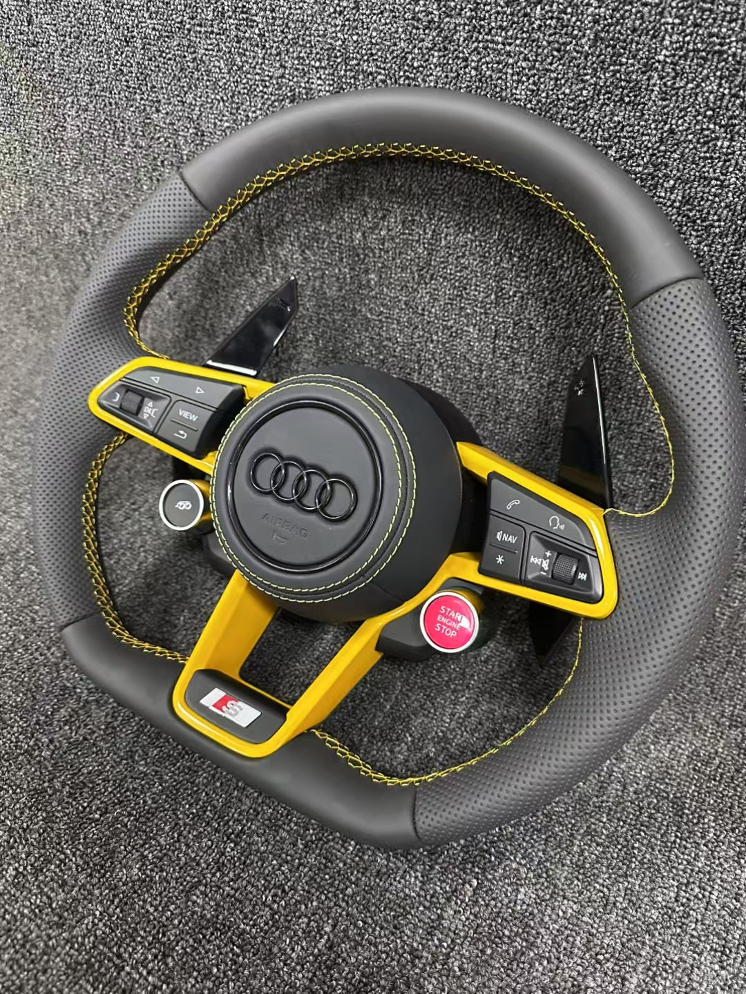 Factory Wholesale-audi R8 Multifunctional Steering Wheel Adaptation audi A3 A4L A5 A6L A7 A8 Q5 Q3 Universal