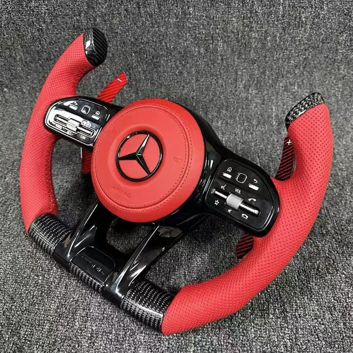 High Quality Custom Full Leather Steering Wheel for Mercedes Benz AMG Steering Wheel