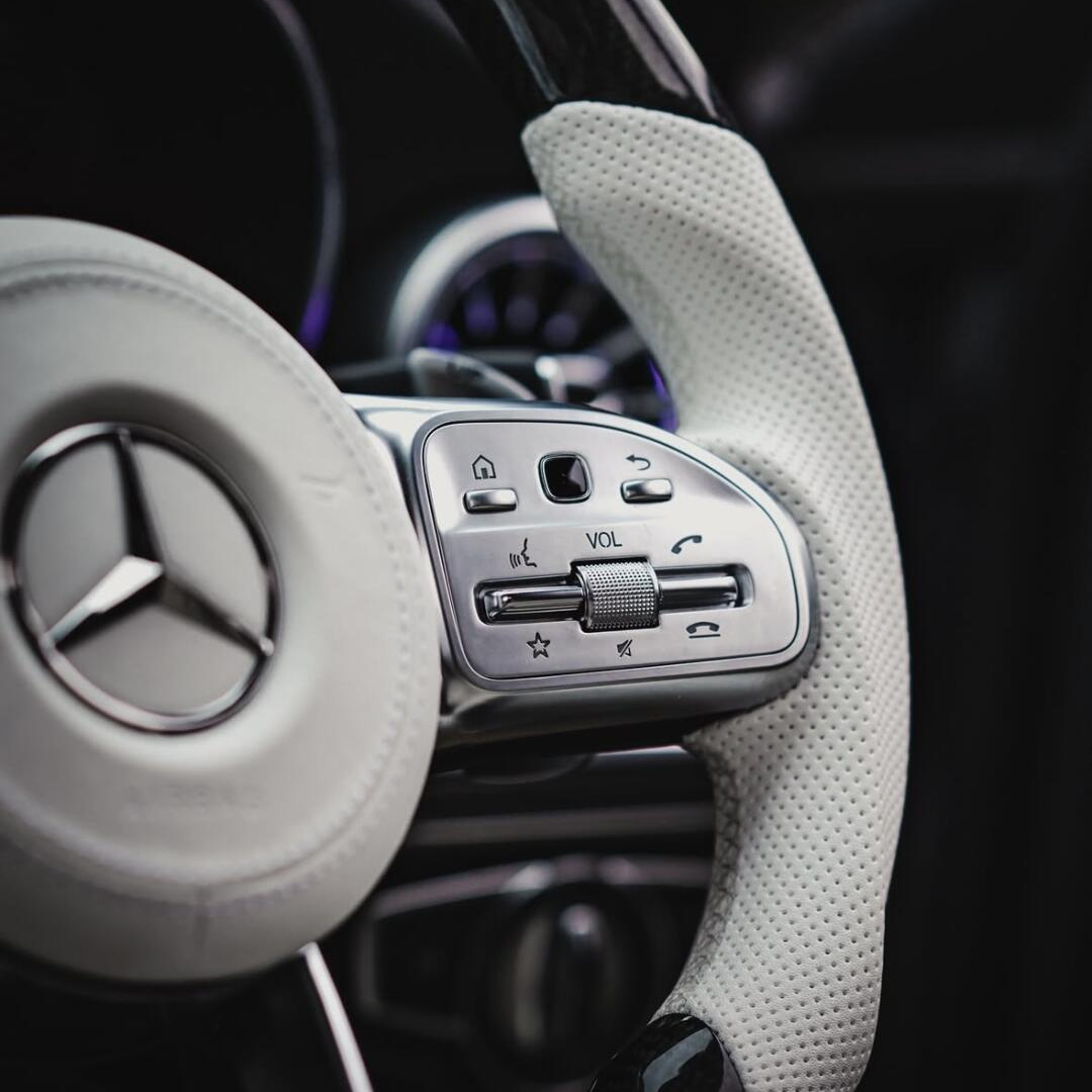 AMG Steering Wheel for Mercedes-Benz AMG GT C63 E63 S63 G63 G65 GT63 GTS GT R GTR GT-R C190 X190 X290 SL63 EQA EQB EQC GLE63