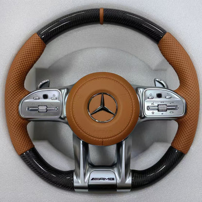 Carbon Steering Wheel for Mercedes Benz W204 W205 W213 W211 W221 X166 GLC X253 G63 AMG