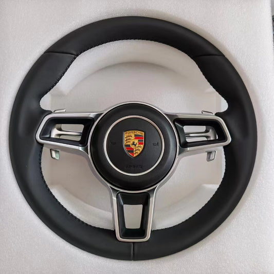 Leather Steering Wheel for Porsche Cayenne Panamera Macan Tayneen 997 991 911 992 718 918