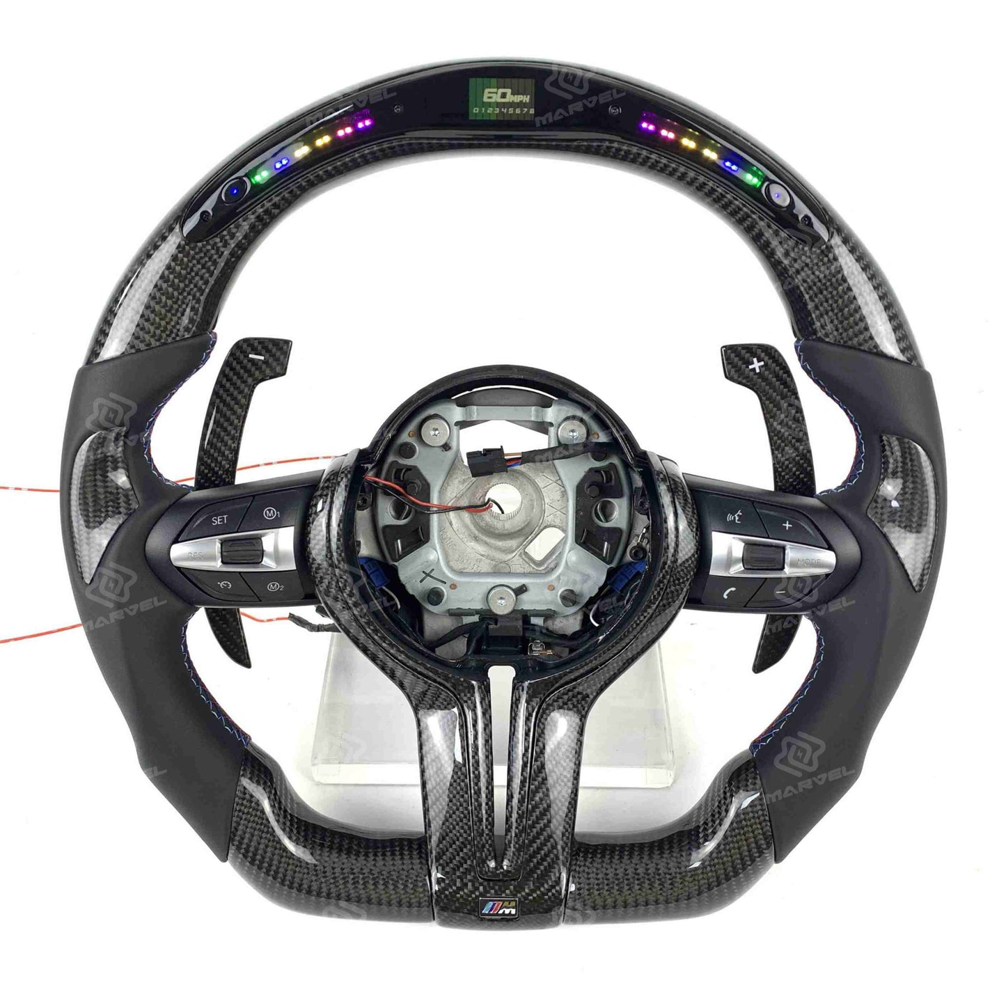 Custom BMW carbon fiber steering wheel