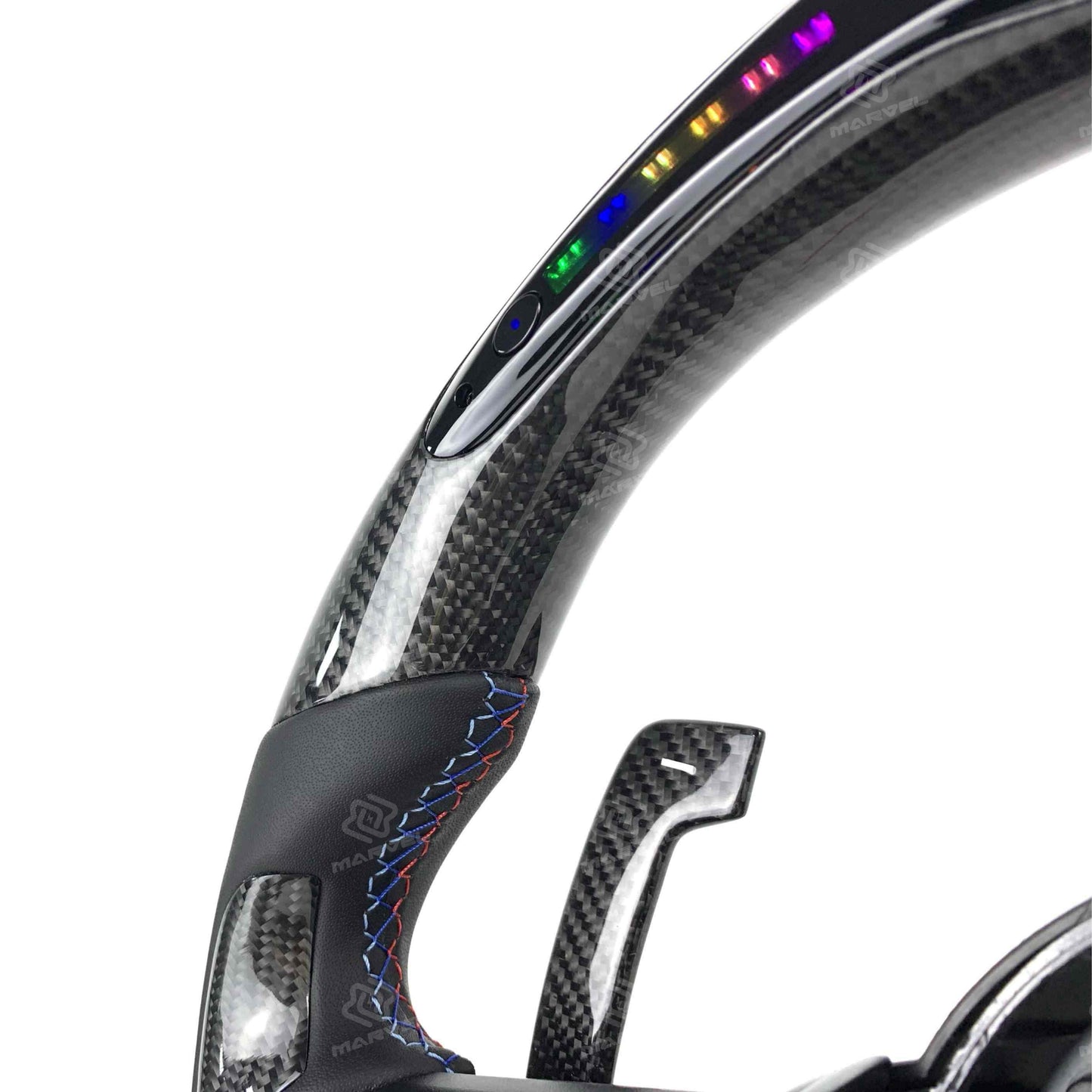 Custom BMW carbon fiber steering wheel