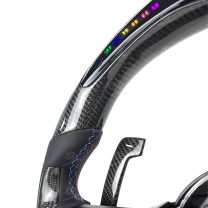 Custom BMW carbon fiber steering wheel