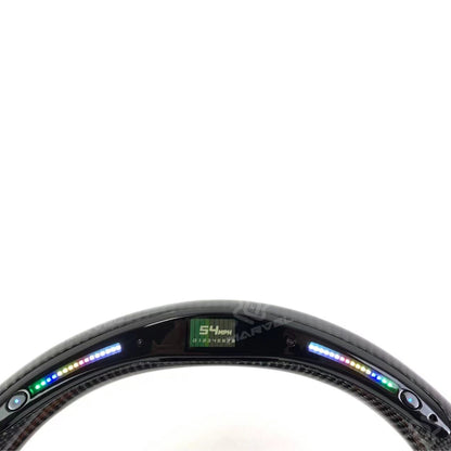 BMW steering wheel Custom carbon fiber LED Alcantara