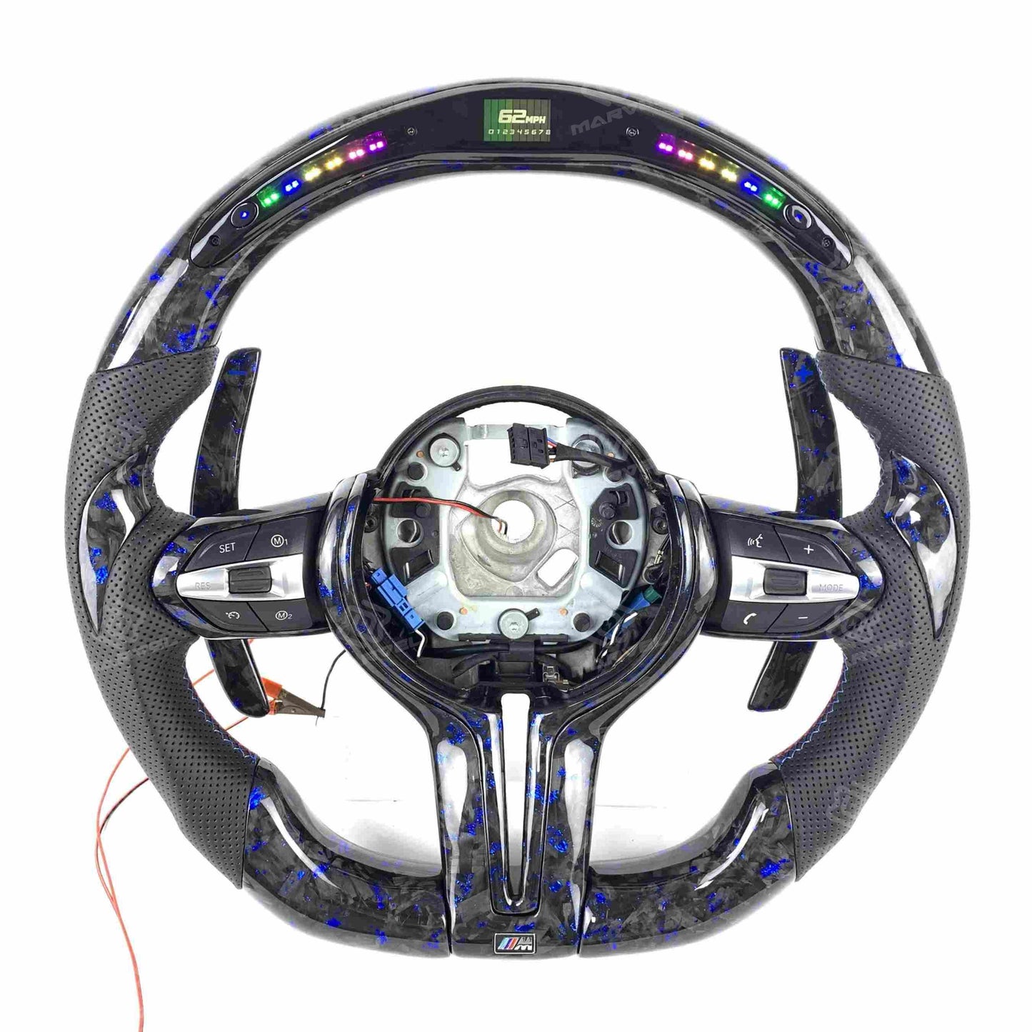 Custom forged carbon LED BMW steering wheel