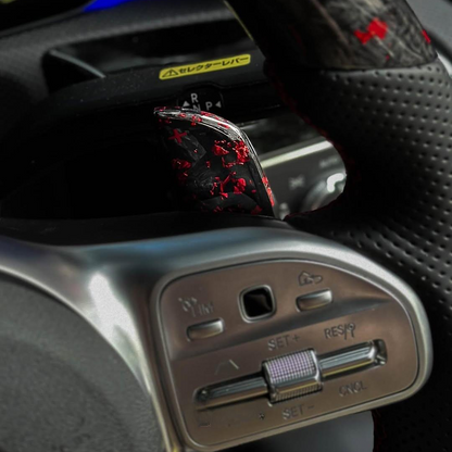 Modified LED Carbon Fiber Steering Wheel for Mercedes Benz AMG GT