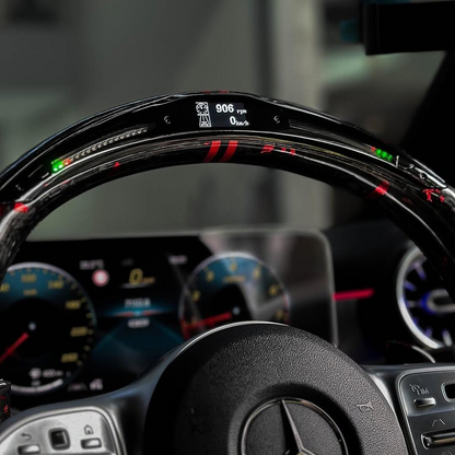 Modified LED Carbon Fiber Steering Wheel for Mercedes Benz AMG GT