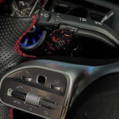 Modified LED Carbon Fiber Steering Wheel for Mercedes Benz AMG GT