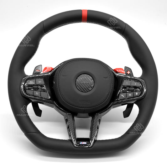 BMW Leather Steering Wheel G20 G22 G30 G31 M2 G87 M3 G80 M4 G82 G42 M5 F90 F80 F82 F95 X3M F97 M340i M440i