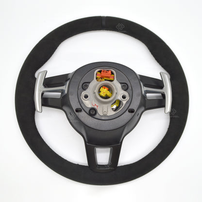Alcantara keyless Porsche steering wheel
