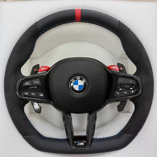 Alcantara Steering Wheel Customized for BMW 2 3 4 5 6 Series G20 G29 G22 G26 G30 G31 G01 G02 G05 G06 G14 G15 G80