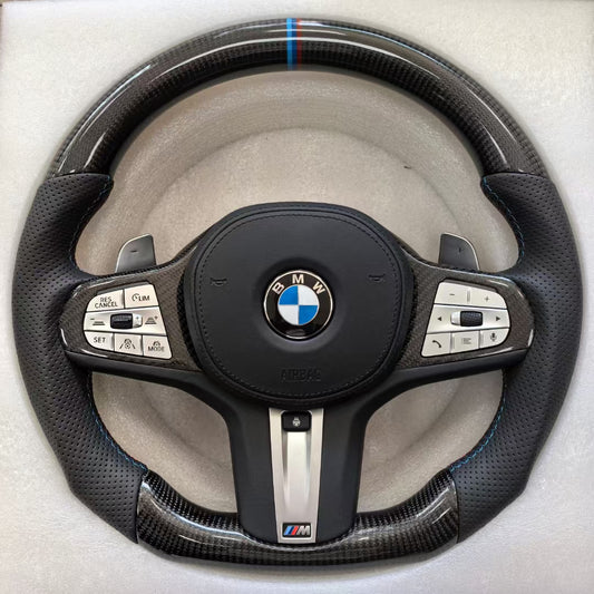 BMW Carbon Fiber Steering Wheel Customized 2 3 4 5 6 Series G20 G30