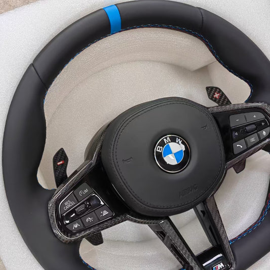 Sport Steering Wheel For BMW G20 G22 G42 G29 G21 G23 G26 G30 M340i M3 M4 X3 X5 X6 Upgrade Real Carbon Fiber Car Accessories