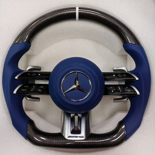 AUTO AMG Steering Wheel for Mercedes-Benz AMG GT W190 W290 W205 W166 W167 W177 W213 W217 W222 W223 W253 W257 W292 W463 W464 W447