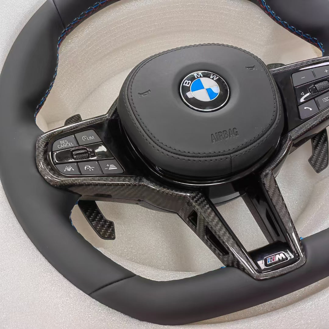 Sport Steering Wheel For BMW G20 G22 G42 G29 G21 G23 G26 G30 M340i M3 M4 X3 X5 X6 Upgrade Real Carbon Fiber Car Accessories