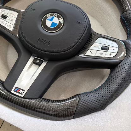 BMW Carbon Fiber Steering Wheel Customized 2 3 4 5 6 Series G20 G30