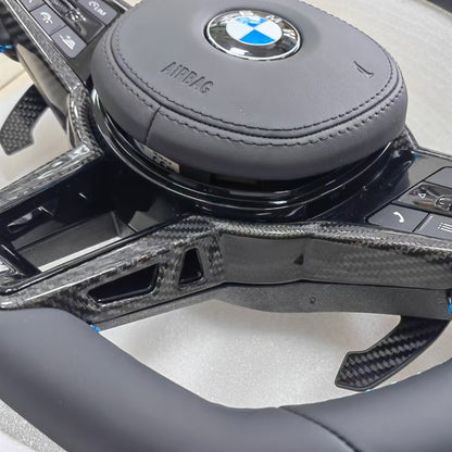 Sport Steering Wheel For BMW G20 G22 G42 G29 G21 G23 G26 G30 M340i M3 M4 X3 X5 X6 Upgrade Real Carbon Fiber Car Accessories