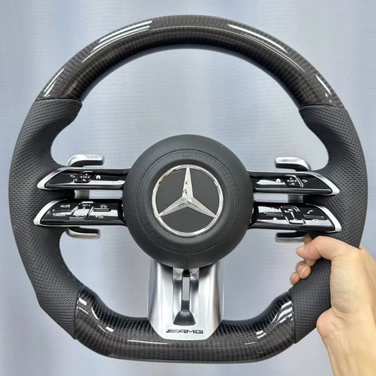 For Mercedes Benz Dragonfly Steering Wheel W176 W205 W212 W222 W463 W464 W205 W44 W204 W218 E63 Can Be Upgraded and Customized