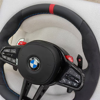 Alcantara Steering Wheel Customized for BMW 2 3 4 5 6 Series G20 G29 G22 G26 G30 G31 G01 G02 G05 G06 G14 G15 G80
