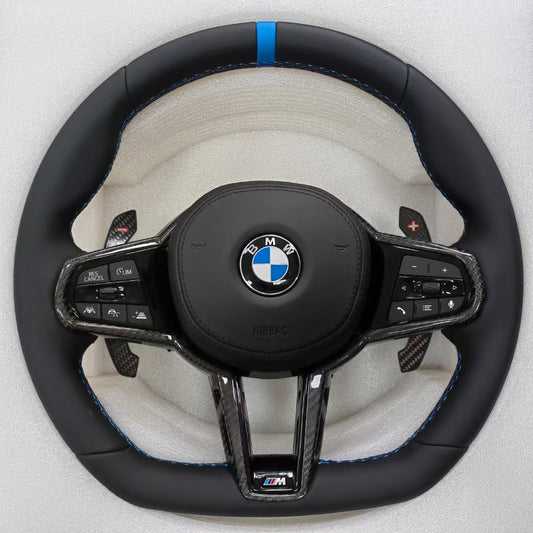 Sport Steering Wheel For BMW G20 G22 G42 G29 G21 G23 G26 G30 M340i M3 M4 X3 X5 X6 Upgrade Real Carbon Fiber Car Accessories