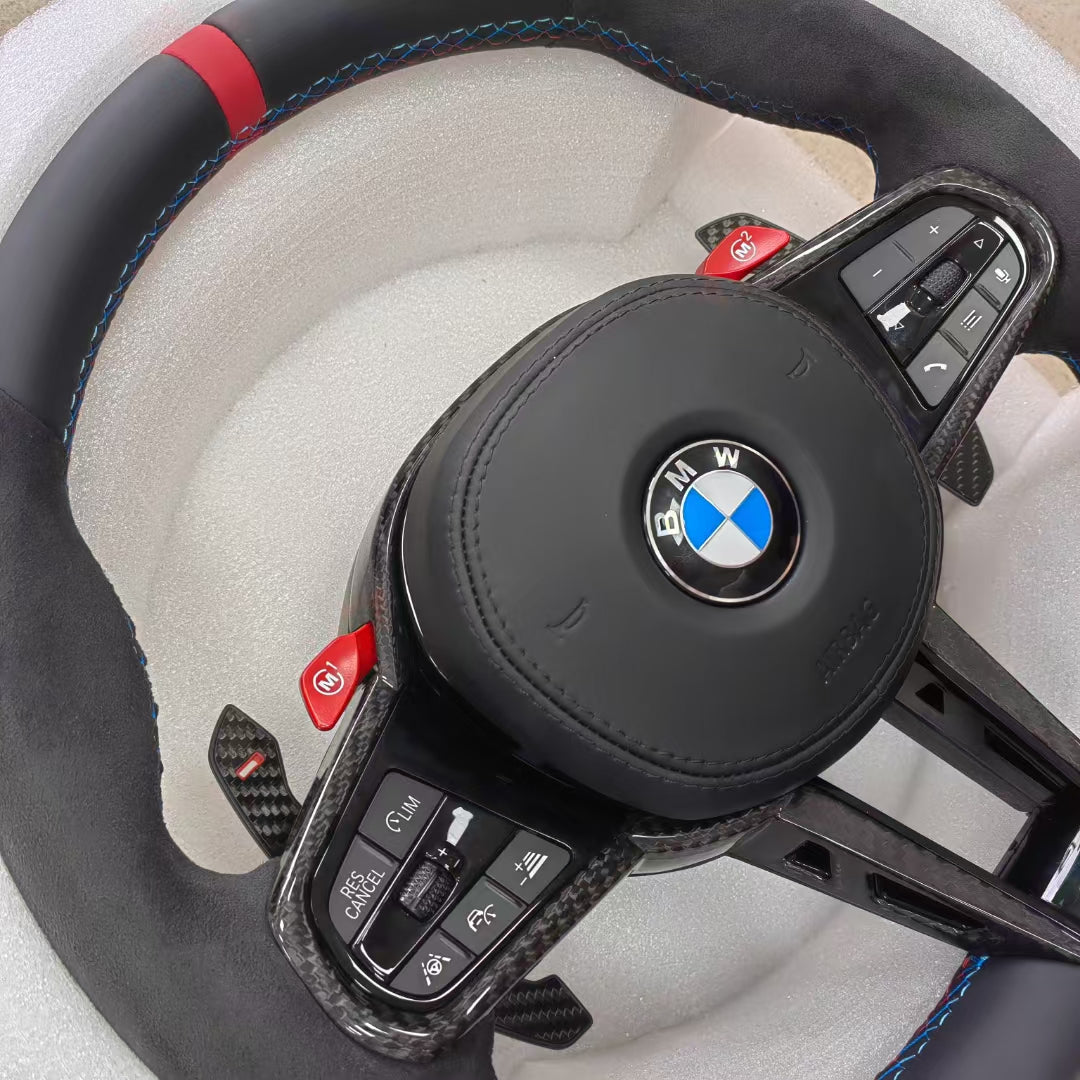 Alcantara Steering Wheel Customized for BMW 2 3 4 5 6 Series G20 G29 G22 G26 G30 G31 G01 G02 G05 G06 G14 G15 G80