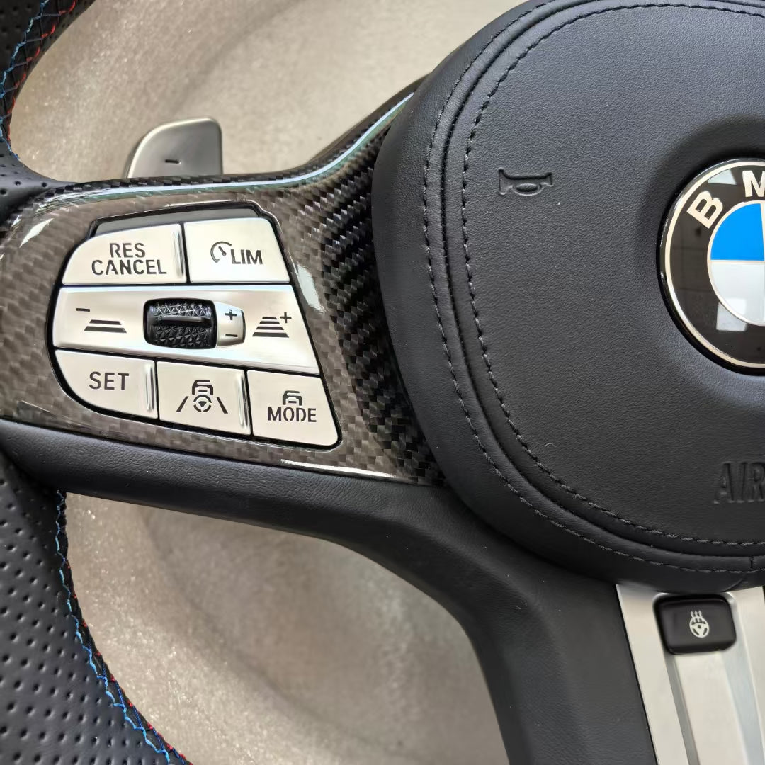 BMW Carbon Fiber Steering Wheel Customized 2 3 4 5 6 Series G20 G30