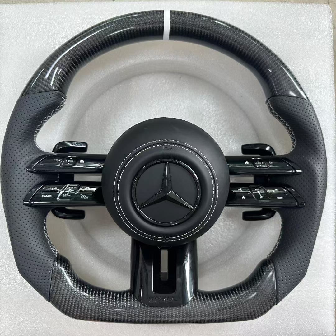 For Mercedes Benz Dragonfly Steering Wheel W176 W205 W212 W222 W463 W464 W205 W44 W204 W218 E63 Can Be Upgraded and Customized
