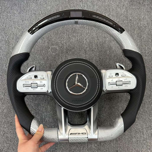LED Carbon Fiber Steering Wheel for Mercedes Benz 205W Amg Car Accessory Hot Selling Product