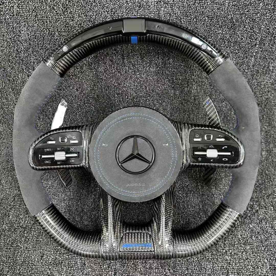Custom Carbon Fiber Steering Wheel LED Steering Wheel Upgrade for Mercedes benz Steering Wheel W221W222W204W205W21