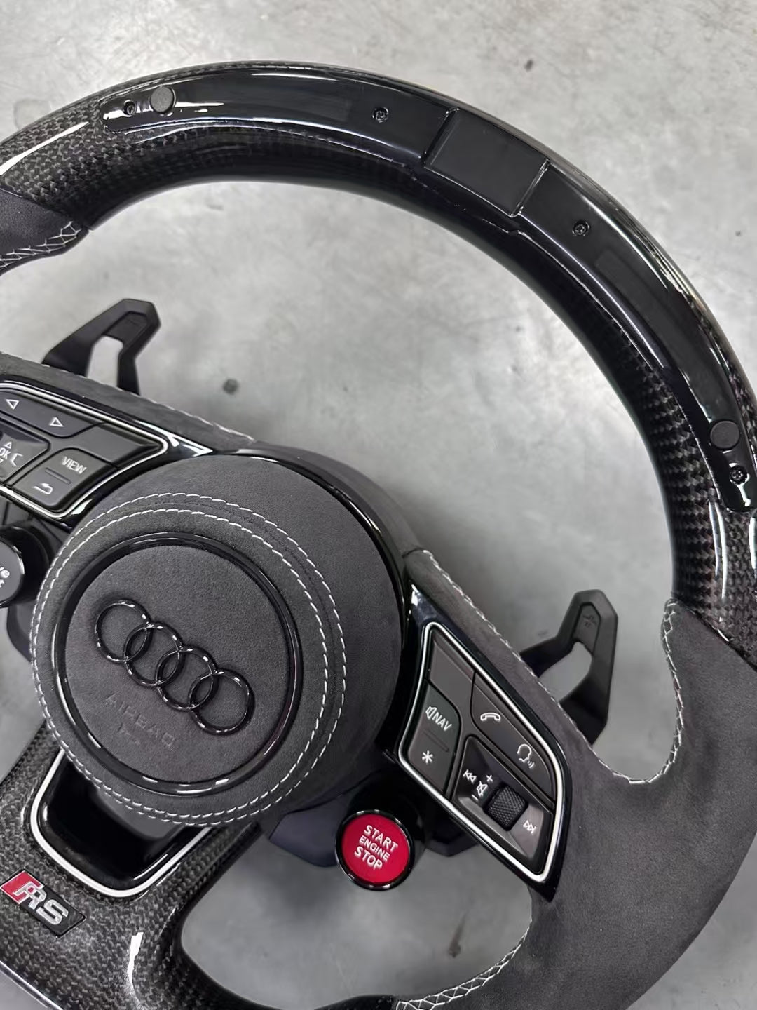 LED Steering Wheel Assembly Upgrade Fit for Audi RS RS3 RS5 RS7 A3 A4 A5 A6 A7 S3 S5 Q5 Q7 TT TTs R8 Style