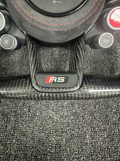Audi RS Exclusive Racing Steering Wheel | Carbon Fiber + Alcantara + Four-Knob Performance Edition