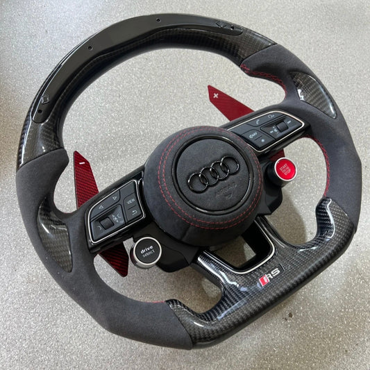 LED Steering Wheel Assembly Upgrade Fit for Audi RS RS3 RS5 RS7 A3 A4 A5 A6 A7 S3 S5 Q5 Q7 TT TTs R8 Style