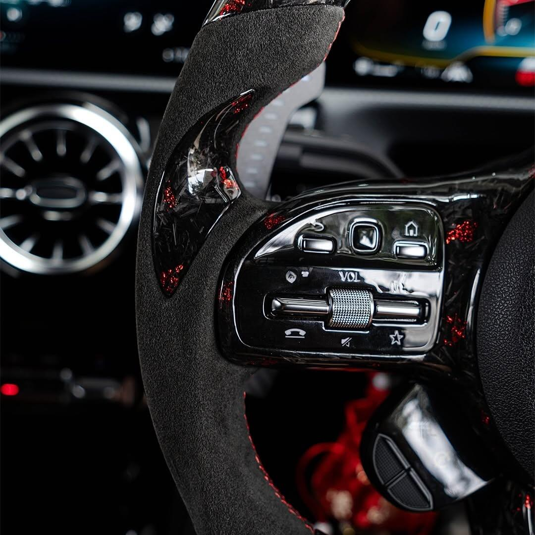 For Mercedes-benz AMG C217 W211 W212 W221 W222 S63 C63 Performance Custom Carbon Fiber Car Steering Wheel