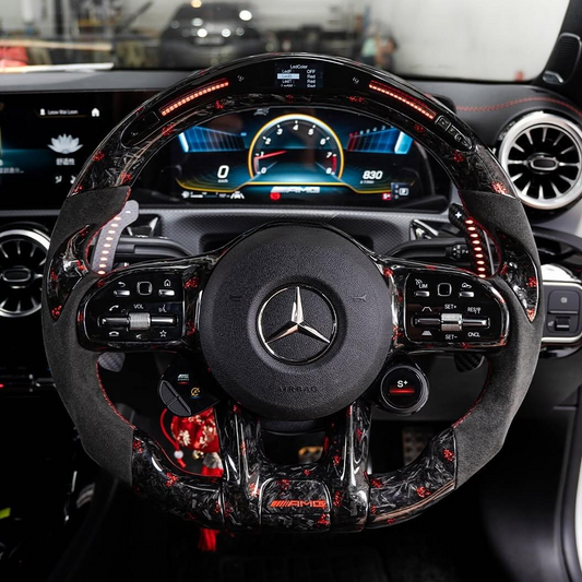 For Mercedes-benz AMG C217 W211 W212 W221 W222 S63 C63 Performance Custom Carbon Fiber Car Steering Wheel