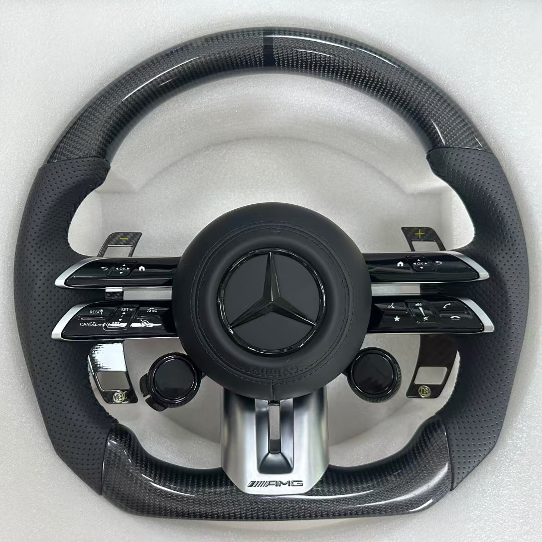Carbon Fiber Steering Wheel with OLED for Mercedes-benz Amg W204 W205 W167 W213 W222 W207 W212