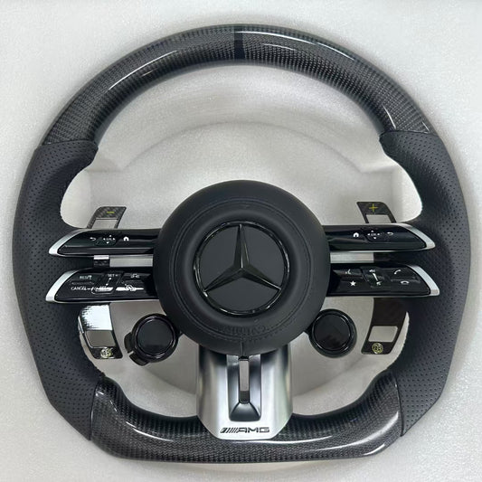 Carbon Fiber Steering Wheel with OLED for Mercedes-benz Amg W204 W205 W167 W213 W222 W207 W212