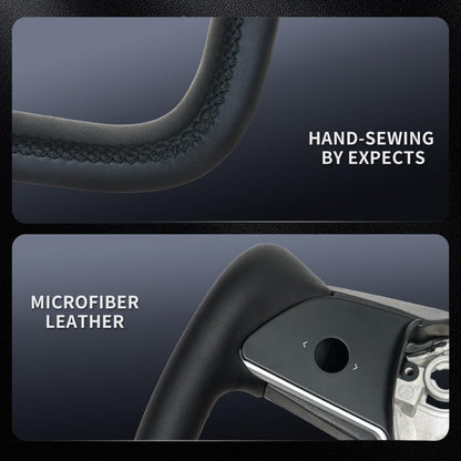 Yoke steering wheel with buttons and heating, no airbag, suitable for Tesla model 3/Y